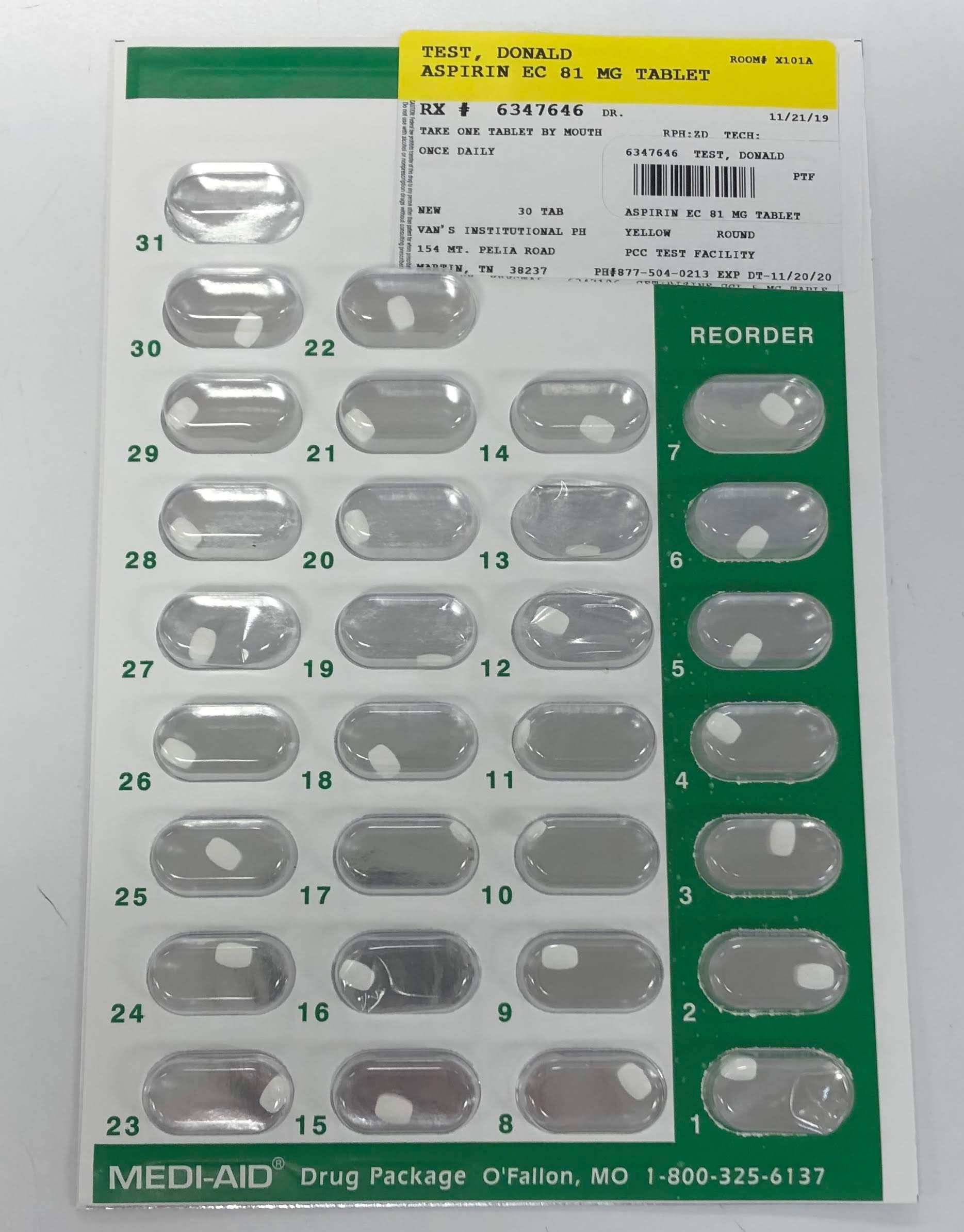 MultiDose Packaging Van’s Institutional Pharmacy Your Local Martin